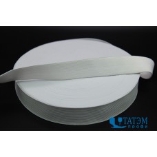 Резинка 30 мм, вязаная, арт. 0030, рулон 50 м, белая