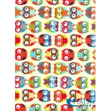 Ткань Тиси 120 г/м2, Совы (арт. №2697) шир. 1,50 м