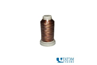 Нитки вышивальные 120 D/2 Rayon (вискоза) мультиколор, цв. 7707, 1000 м, КНР