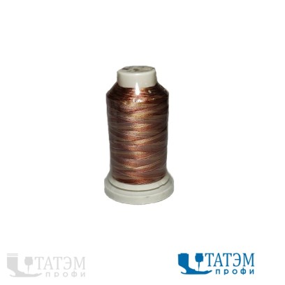 Нитки вышивальные 120 D/2 Rayon (вискоза) мультиколор, цв. 7707, 1000 м, КНР