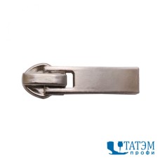 Бегунок для спирали Т-7, обувной, черный, никель, т. никель, уп. 100 шт