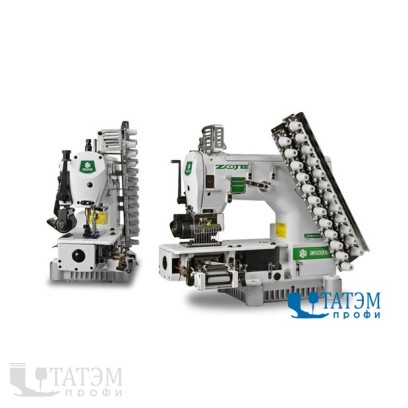 Zoje ZJ1414-100-403-601-616-12064 12-ти игольная швейная машина цепного стежка комплект
