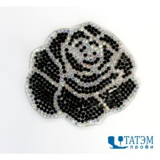 Термоаппликация со стразами 6,0 х 5,5 см 