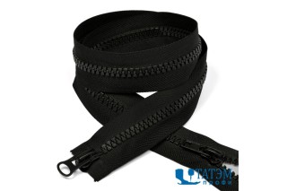 Молния трактор Т-5, 2 бегунка, 90 см, черная (22,4 г/м) КНР