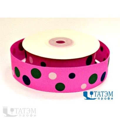 Лента декор. репсовая рис.