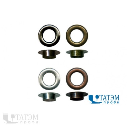 Люверсы 14 мм антик/никель/т.никель, 1000 шт в упак