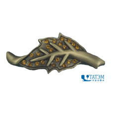 Украшение 50 х 22 мм, латунь (шлиф. бронза) со стразами, арт. YS 13924, уп 10 шт