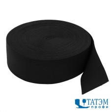 Резинка 50 мм вязаная, рулон 50 м, черная