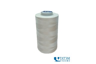 Нитки Ekospun 120 (штапельные), 100% п/э, 5000 м, Ozen Iplik, Турция, белые