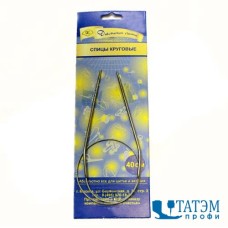 Спицы круговые металл 40 см, диам. 4,0 мм, леска металл
