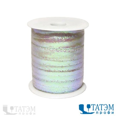 Шнур 11-12 мм декор плоский перламутр (50 м)