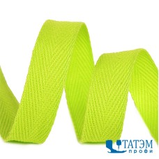 Лента киперная 15 мм хлопок 2,5 г/см, арт.TBY.CT156445, цв.6445 салатовый, уп. 50 м
