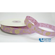 Лента декор. атласная с рис.