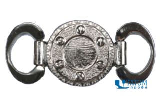Украшение 65 х 30 мм, оксид (т. никель), арт. 11929 К, уп 10 шт