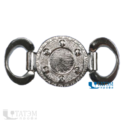 Украшение 65 х 30 мм, оксид (т. никель), арт. 11929 К, уп 10 шт