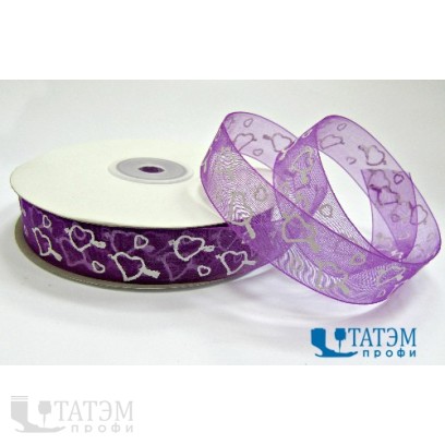 Лента декор. капроновая с рис.