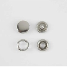 Кнопка 10,5 мм (закрытая) никель, нержав. сталь, упак. 1440 шт