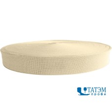 Тесьма окантовочная 32 мм, 3,9 г/м, бежевый светлый (029), 100 м