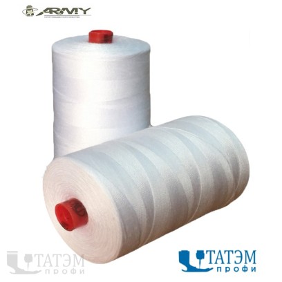 Нитки армированные 45 ЛЛ, 2500 м, "ARMY", КНР, белые