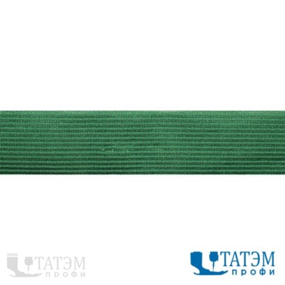Тесьма окантовочная 32 мм, 3,9 г/м, зеленый (123), 100 м