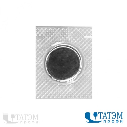 Кнопка-магнит потайная 25 х 3 мм, уп. 20 шт (10 пар)