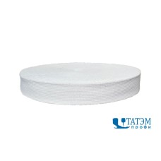 Лента ременная (стропа) 32 мм х/б, белый/лён (рулон 30 м)