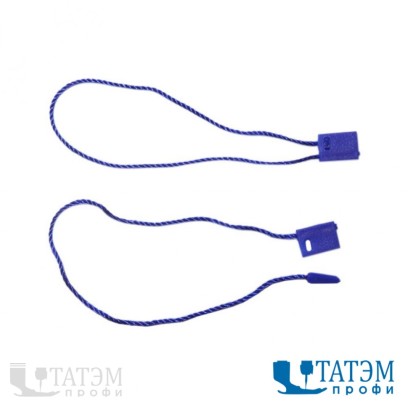 Пломба-этикеткодержатель 9 см, василек, упак. 1000 шт