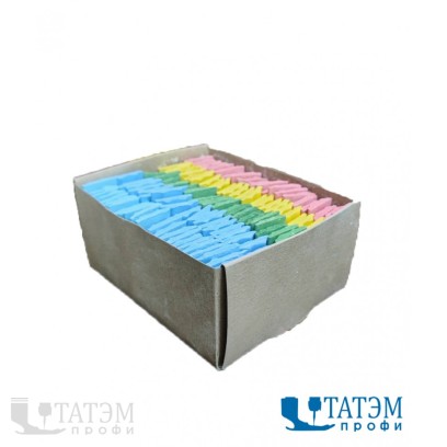 Мел швейный прямоугольный цветное ассорти (уп. 120 шт)