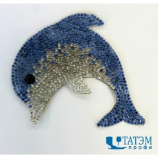 Термоаппликация со стразами 6,8 х 7,0 см 