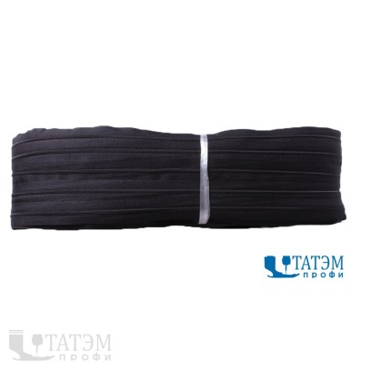 Молния спираль рулонная Т-3, черная, 10 г/м, упак. 400 м