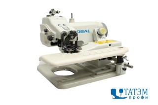 Одноигольная швейная машина потайного стежка Global BM9210 (комплект)
