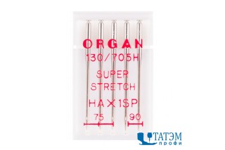 Игла ORGAN 130/705H №75-№90 супер стрейч (5 шт)
