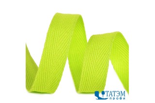 Лента киперная 10 мм хлопок 2,5 г/см, арт.TBY.CT106445, цв.6445 салатовый, уп. 50 м