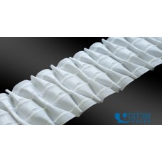 Шторная тесьма 100 мм, арт. 1035 матовая "лодочка" (50 м)