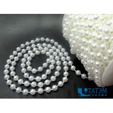 Бусины на нити 8 мм жемчуг, упак. 15 м