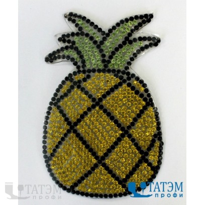 Термоаппликация со стразами 5,0 х 7,5 см 