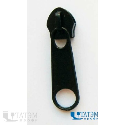 Бегунок для спирали Т-7, галантерейный, водонепр, черный, уп. 100 шт