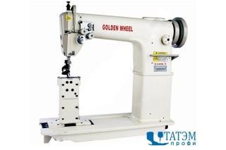 Двухигольная швейная колонковая машина Golden Wheel CS-820 (комплект)
