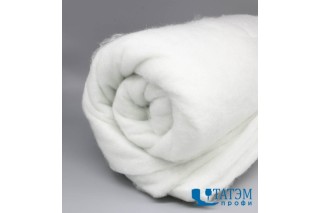 Полотно нетканое объёмное (синтепон), ПЭ 100%, шир. 150 см, 200 гр/м2 (по 50 м)