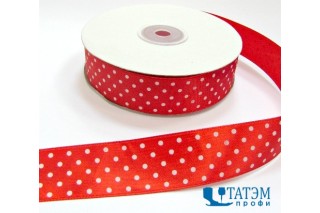 Лента декор. атласная с рис.