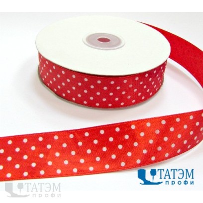 Лента декор. атласная с рис.