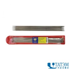 Спицы чулочные 20 см, диам. 4,5 мм, металл, в PVC-чехле