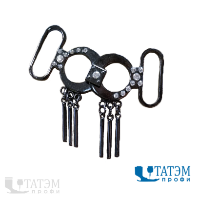 Украшение 56 х 50 мм, оксид (т. никель), арт. 10298, уп 10 шт