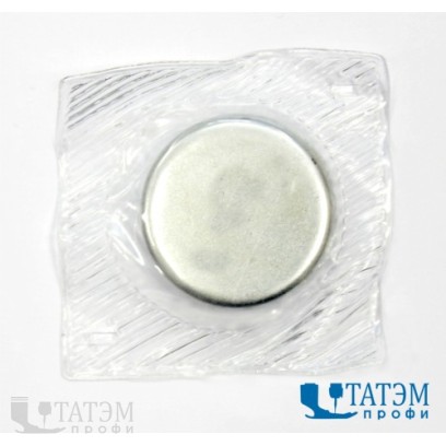 Кнопка-магнит потайная 25 х 2 мм, уп. 20 шт (10 пар)