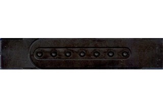 Застежка для бейсболки из 2-х ч, 70х20, пластик черная,  упак. 100 шт 