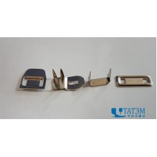 Крючок брючный (сталь) 4 прокола, никель, упак. 144 шт