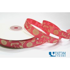 Лента декор. атласная с рис.
