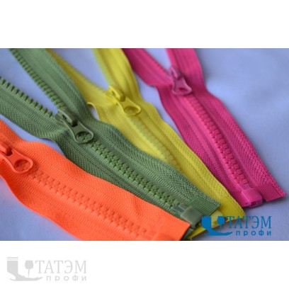 Молния трактор Т-5, 1 бегунок, 90 см, LOGO, цветная