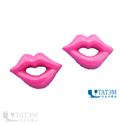 Рот большой для игрушек 19 х 13 мм, 21 х 15 мм, малиновый, уп. 100 шт