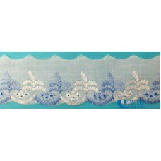 Шитье 50 мм, арт.TJL2054, бело-голубое, уп. 15 ярд